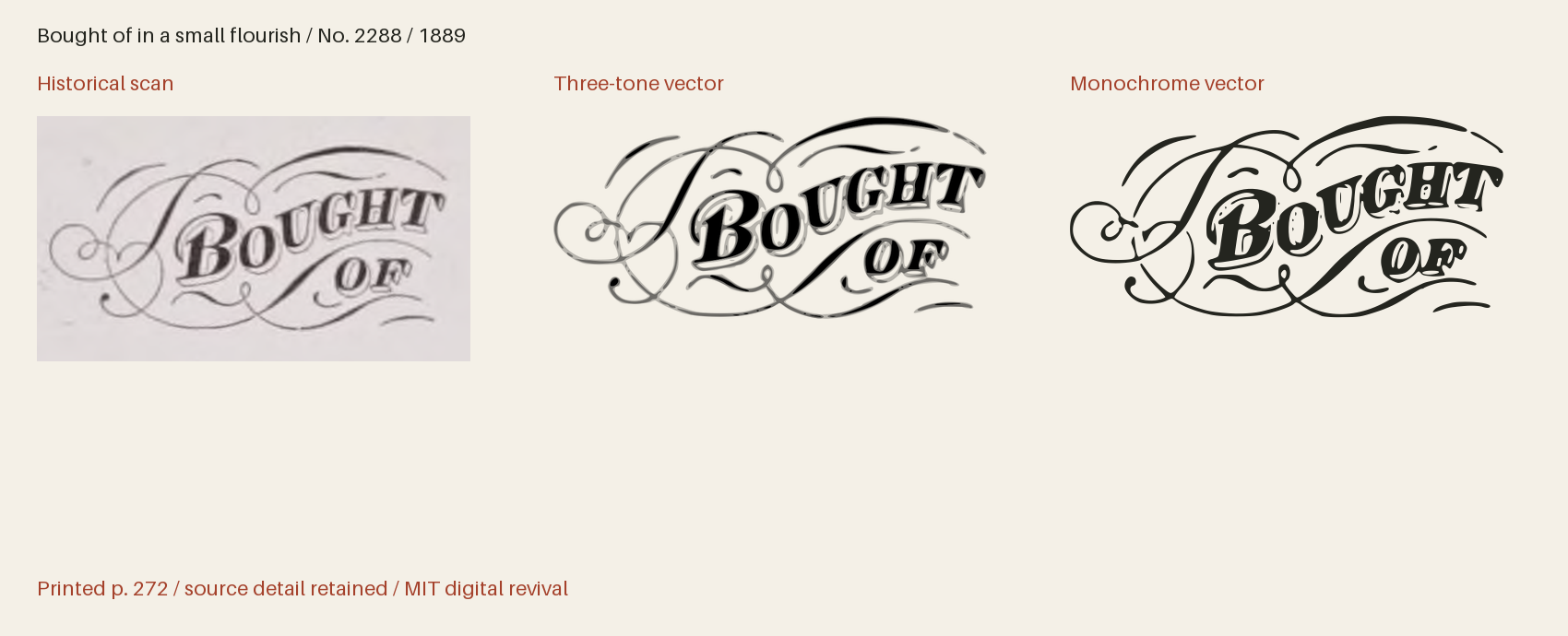Historical scan beside the three-tone and monochrome vector revivals