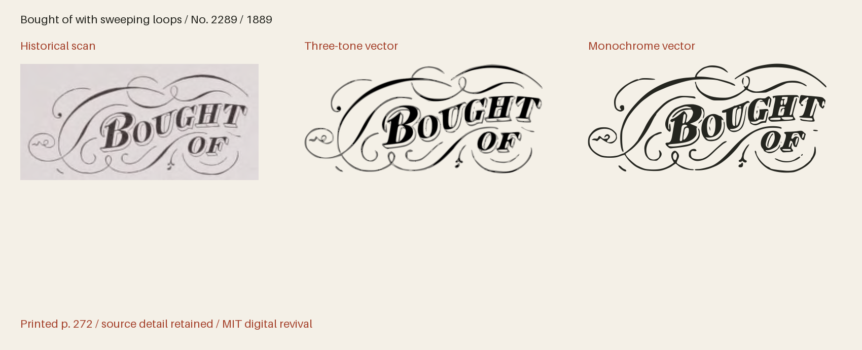 Historical scan beside the three-tone and monochrome vector revivals