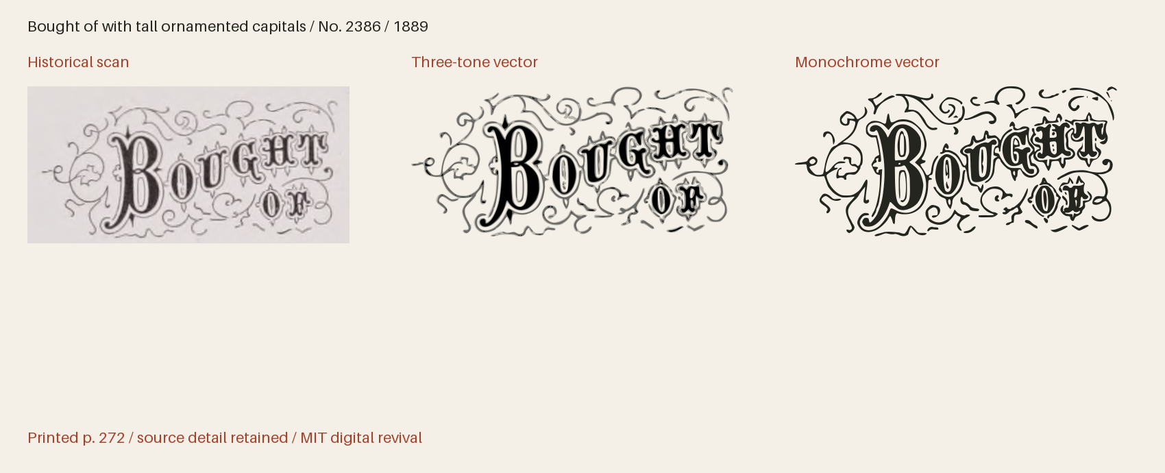 Historical scan beside the three-tone and monochrome vector revivals