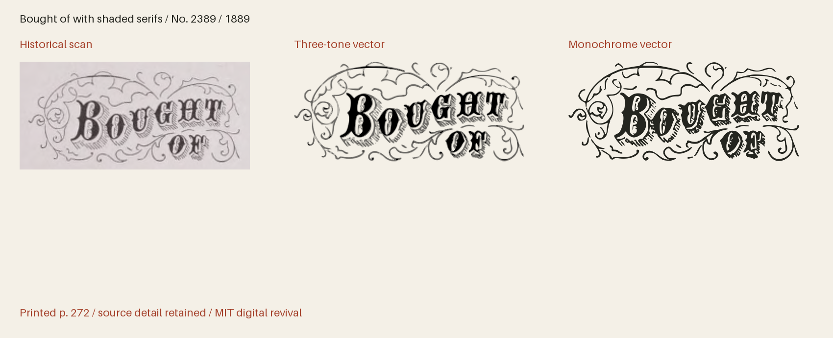 Historical scan beside the three-tone and monochrome vector revivals