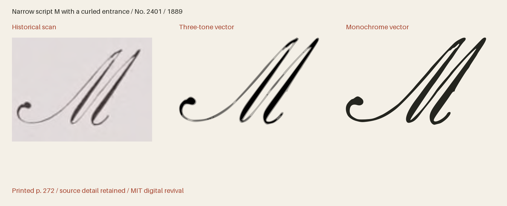 Historical scan beside the three-tone and monochrome vector revivals