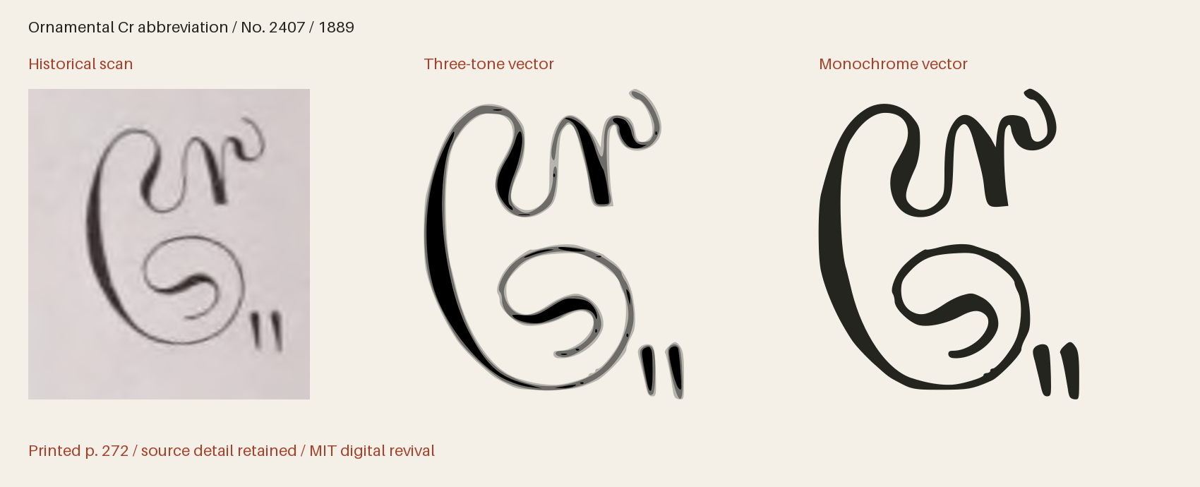 Historical scan beside the three-tone and monochrome vector revivals