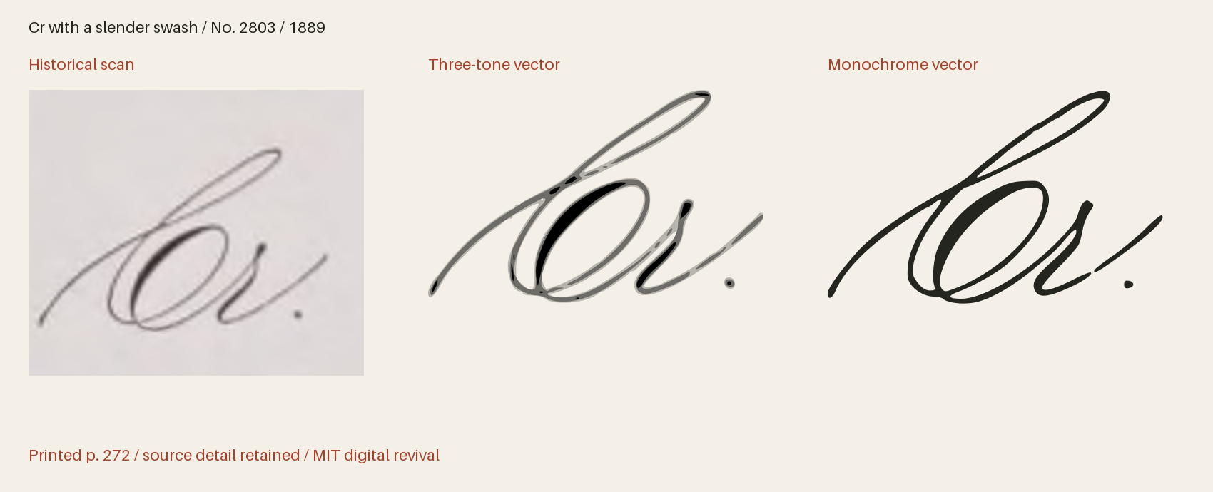 Historical scan beside the three-tone and monochrome vector revivals