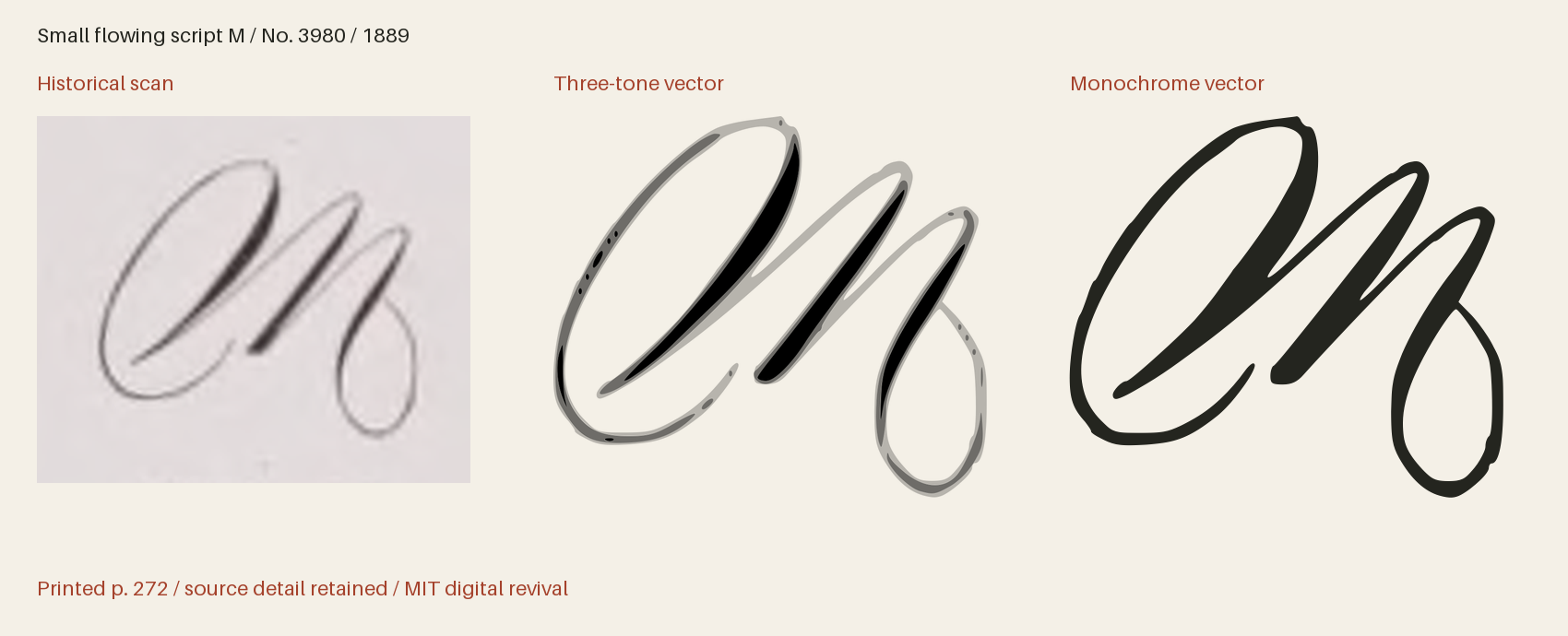Historical scan beside the three-tone and monochrome vector revivals