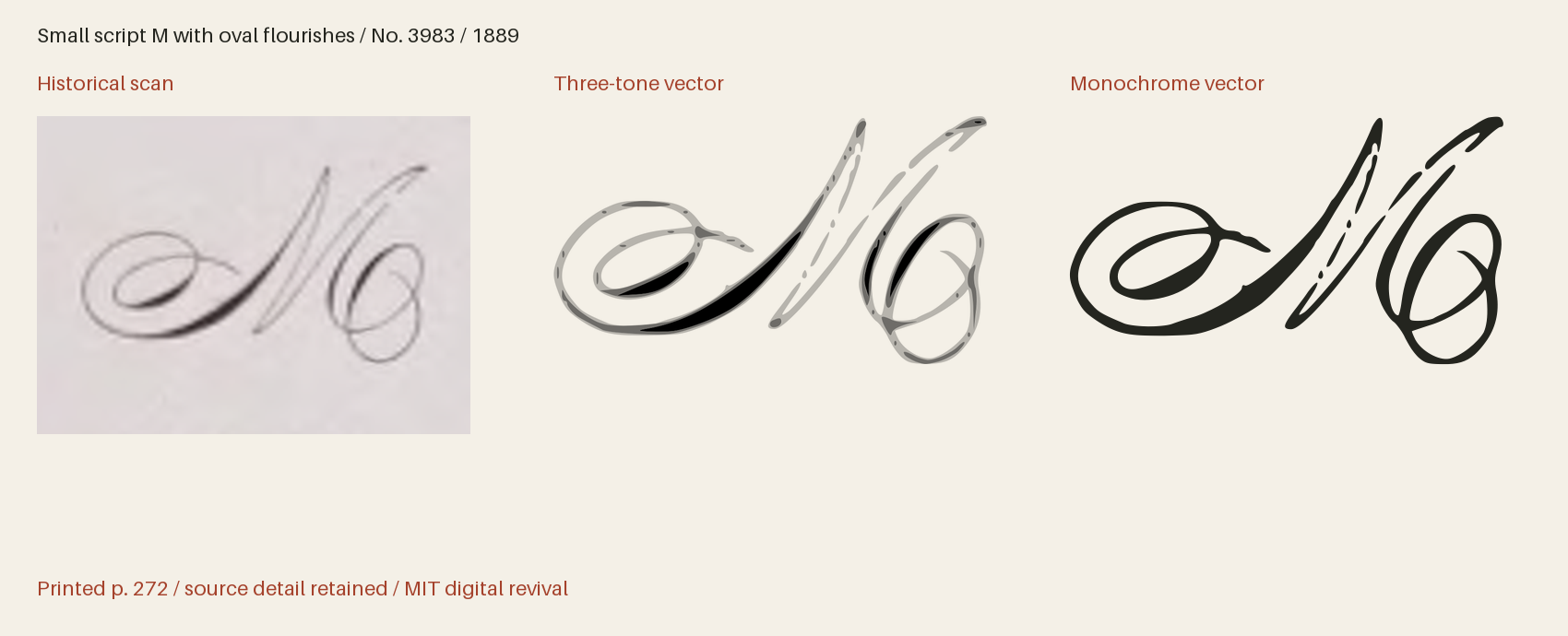 Historical scan beside the three-tone and monochrome vector revivals