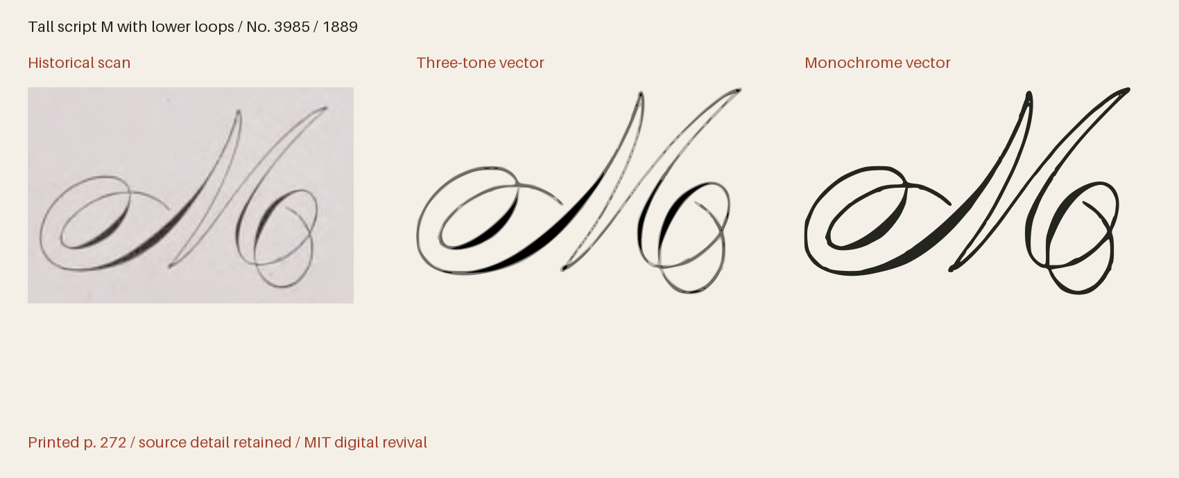 Historical scan beside the three-tone and monochrome vector revivals