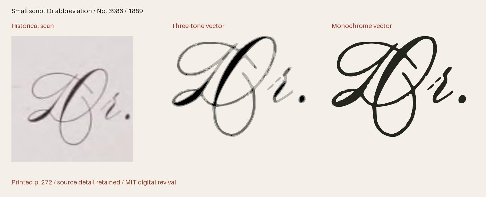Historical scan beside the three-tone and monochrome vector revivals
