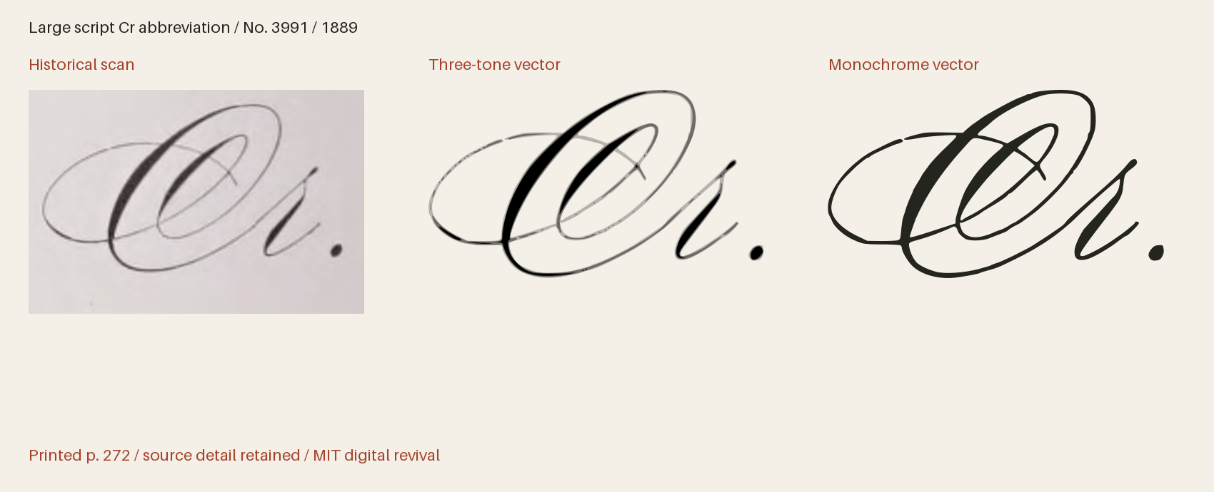 Historical scan beside the three-tone and monochrome vector revivals