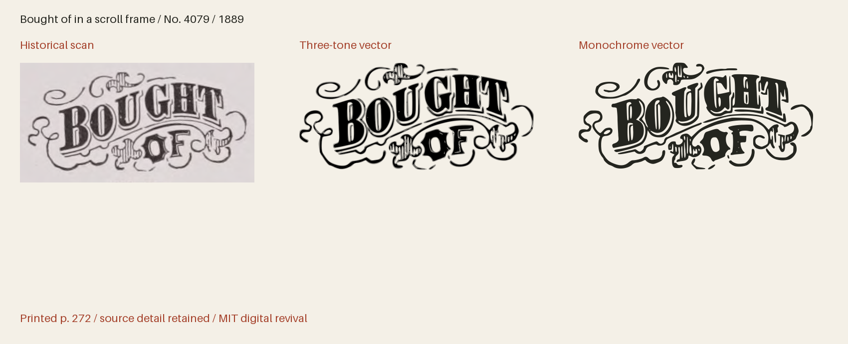 Historical scan beside the three-tone and monochrome vector revivals