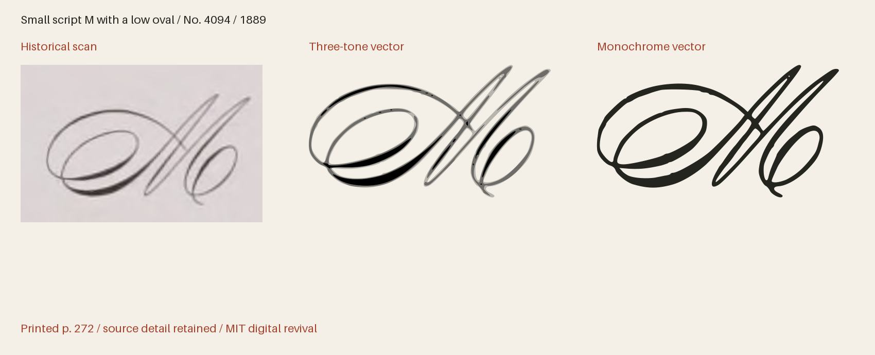 Historical scan beside the three-tone and monochrome vector revivals