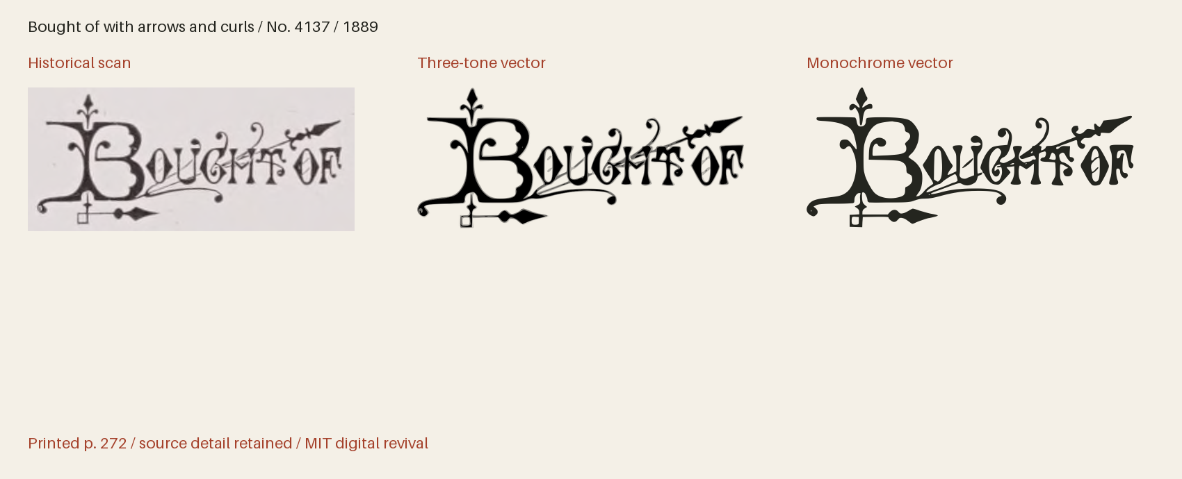Historical scan beside the three-tone and monochrome vector revivals
