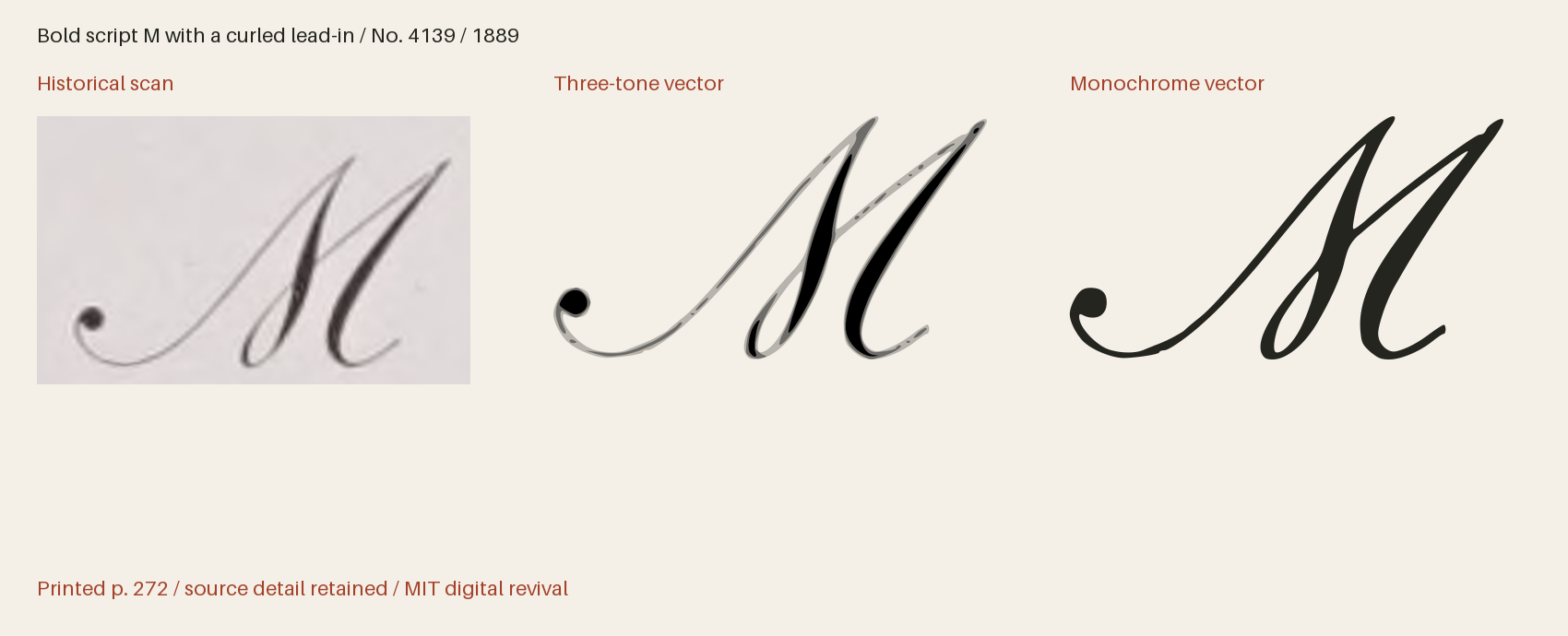Historical scan beside the three-tone and monochrome vector revivals