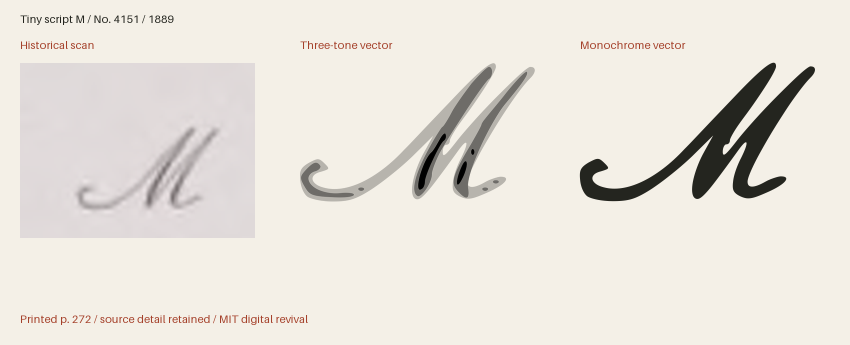 Historical scan beside the three-tone and monochrome vector revivals