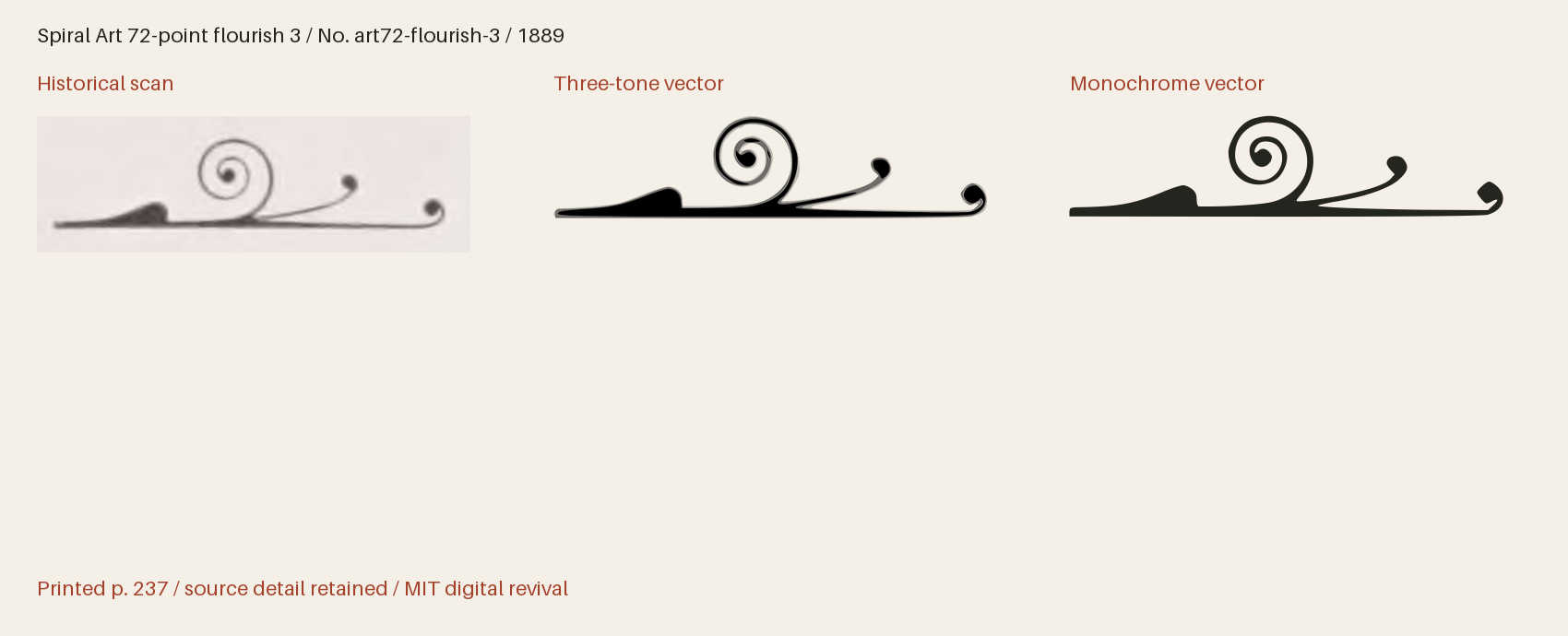 Historical scan beside the three-tone and monochrome vector revivals