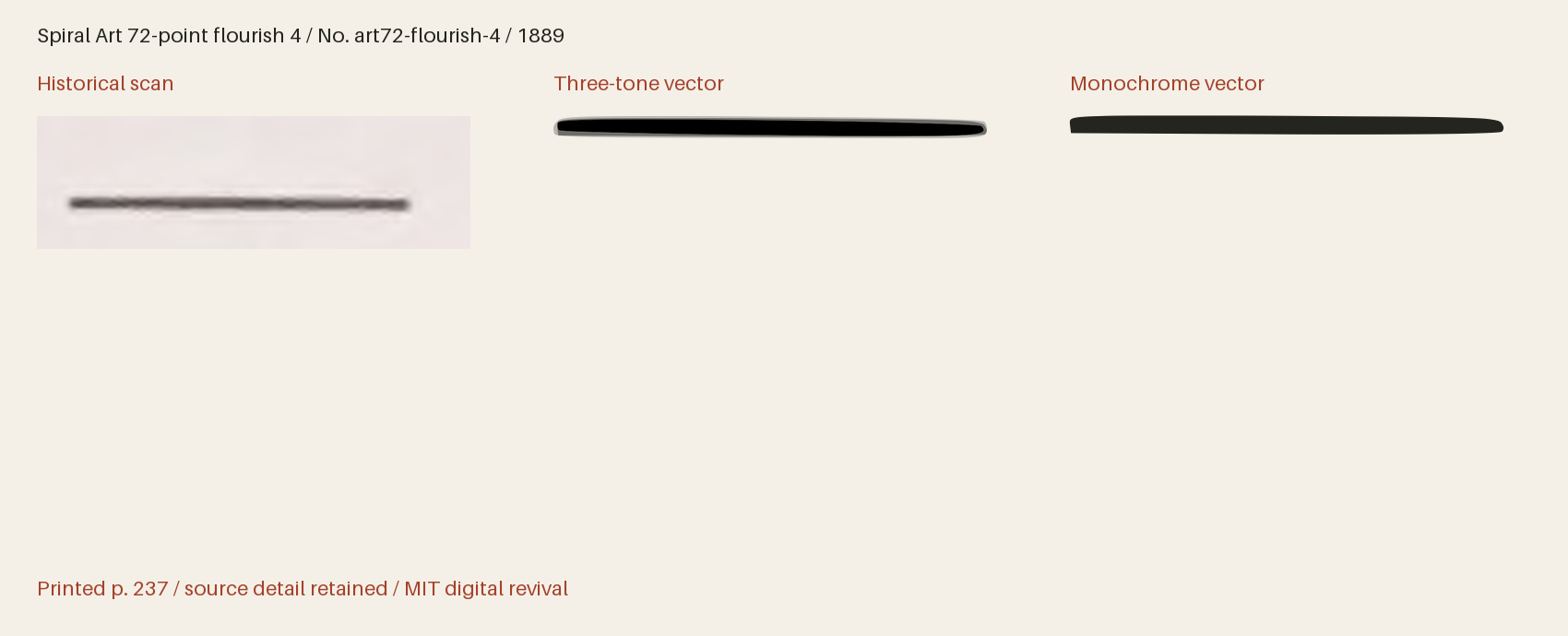 Historical scan beside the three-tone and monochrome vector revivals