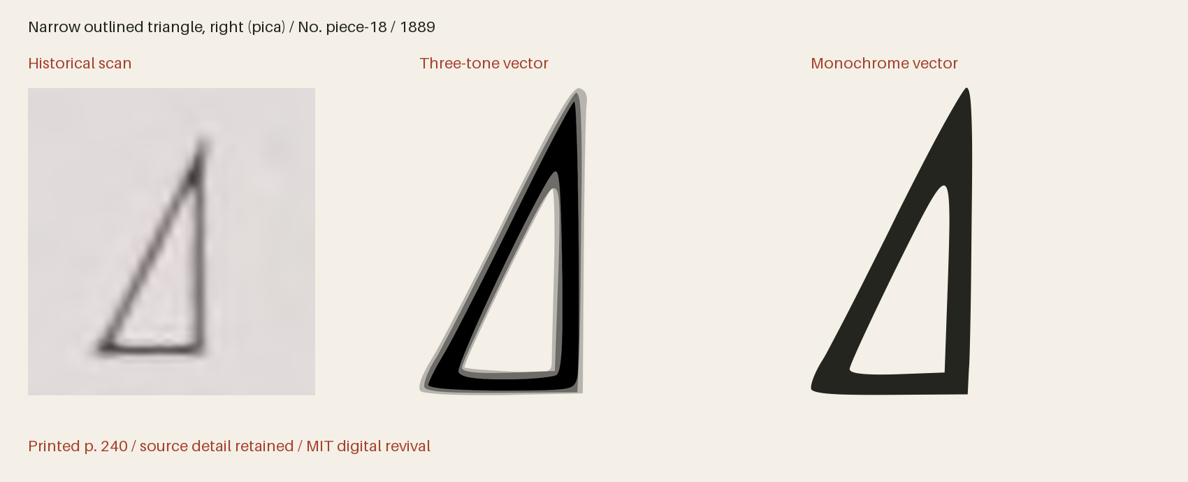 Historical scan beside the three-tone and monochrome vector revivals