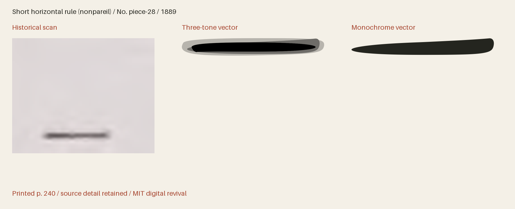 Historical scan beside the three-tone and monochrome vector revivals