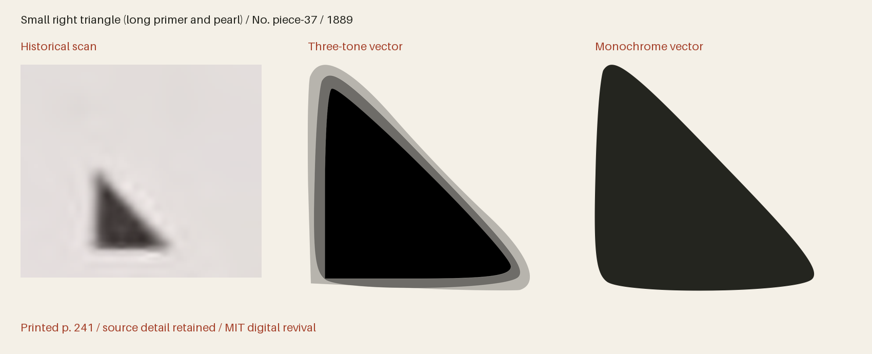 Historical scan beside the three-tone and monochrome vector revivals