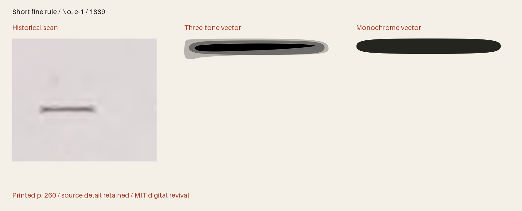 Historical scan beside the three-tone and monochrome vector revivals