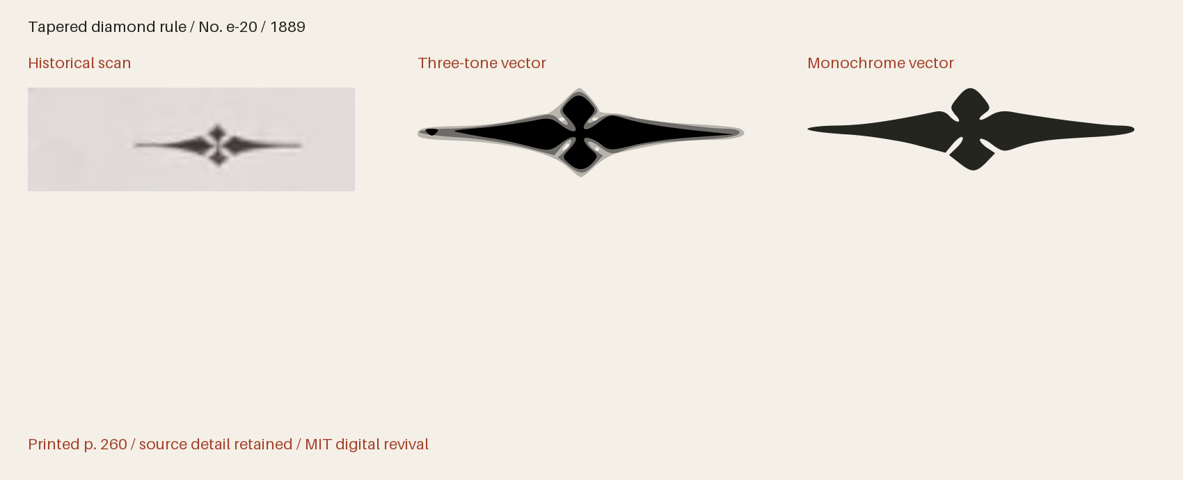 Historical scan beside the three-tone and monochrome vector revivals