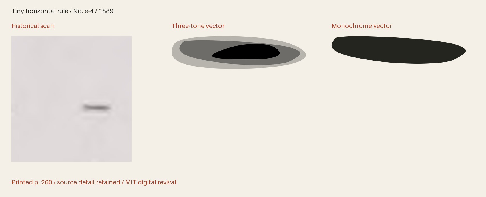 Historical scan beside the three-tone and monochrome vector revivals
