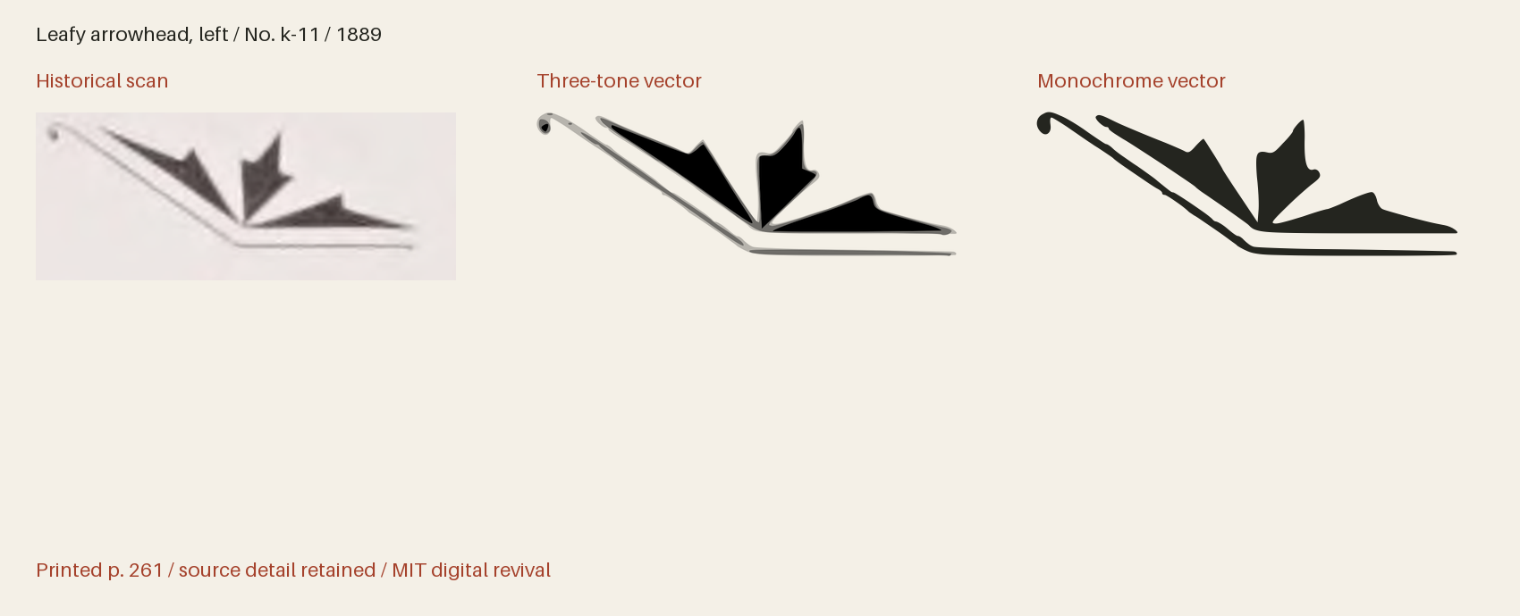 Historical scan beside the three-tone and monochrome vector revivals