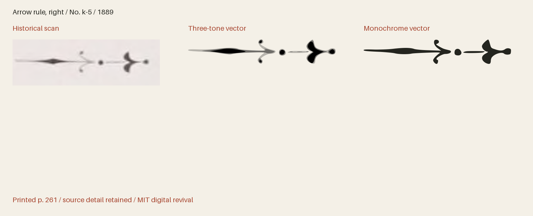 Historical scan beside the three-tone and monochrome vector revivals