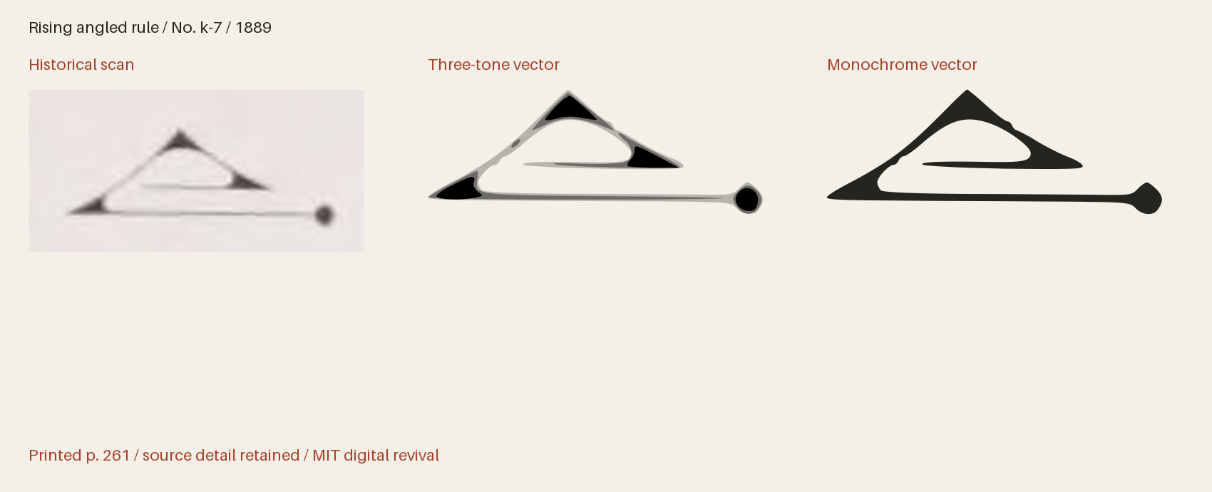 Historical scan beside the three-tone and monochrome vector revivals
