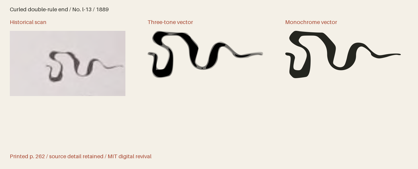 Historical scan beside the three-tone and monochrome vector revivals