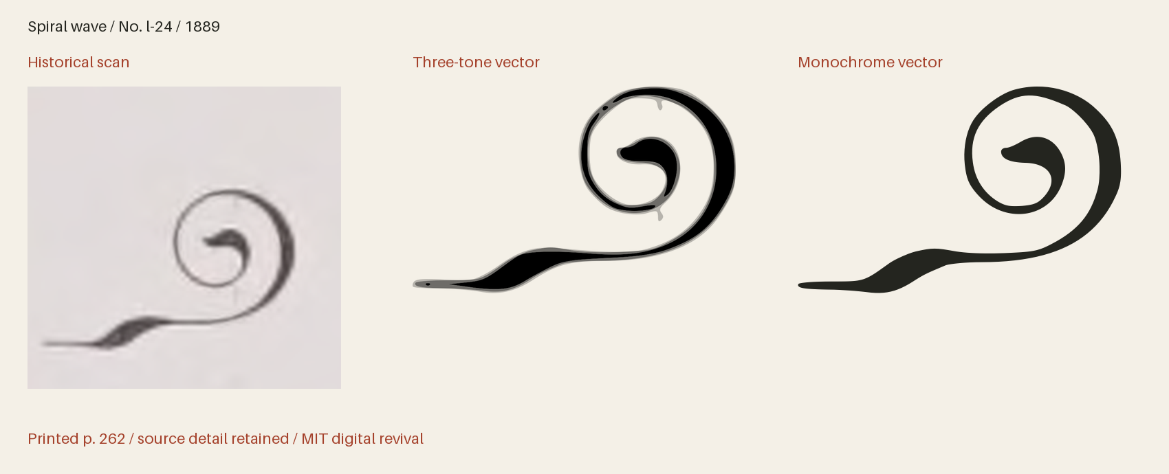 Historical scan beside the three-tone and monochrome vector revivals