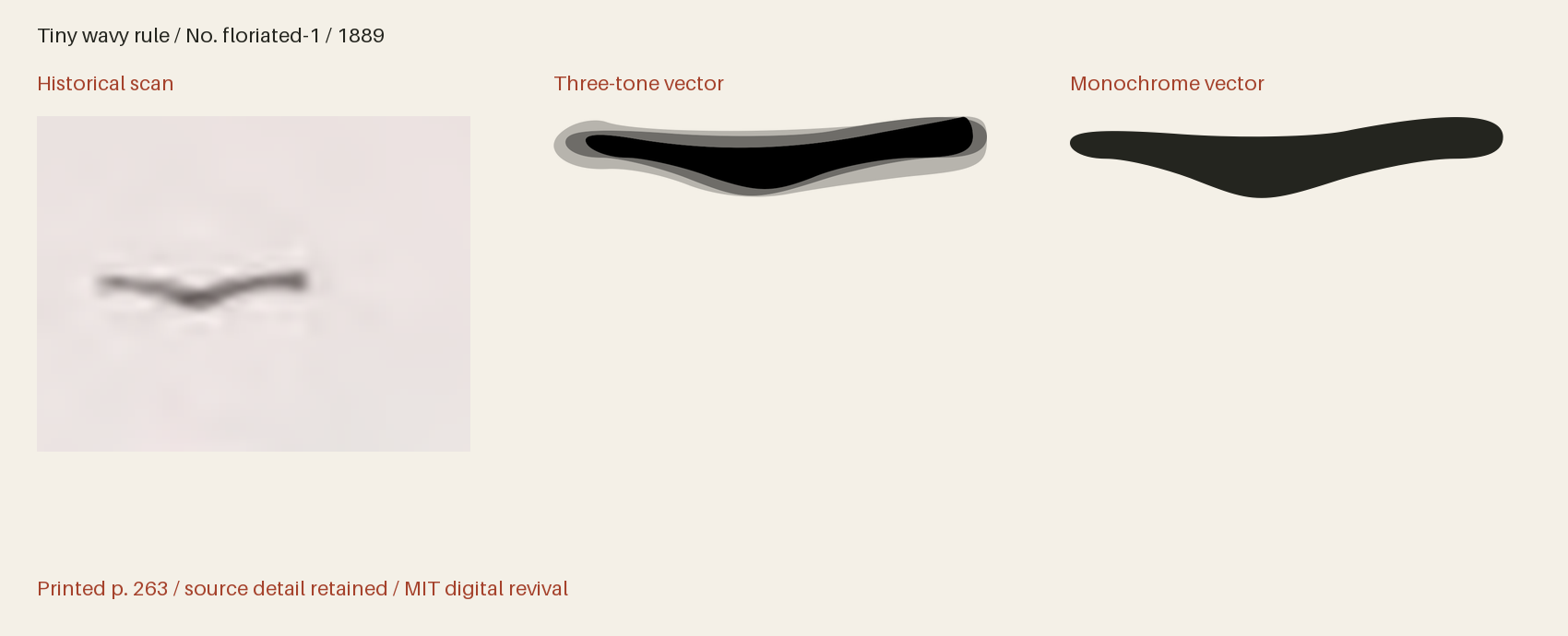 Historical scan beside the three-tone and monochrome vector revivals
