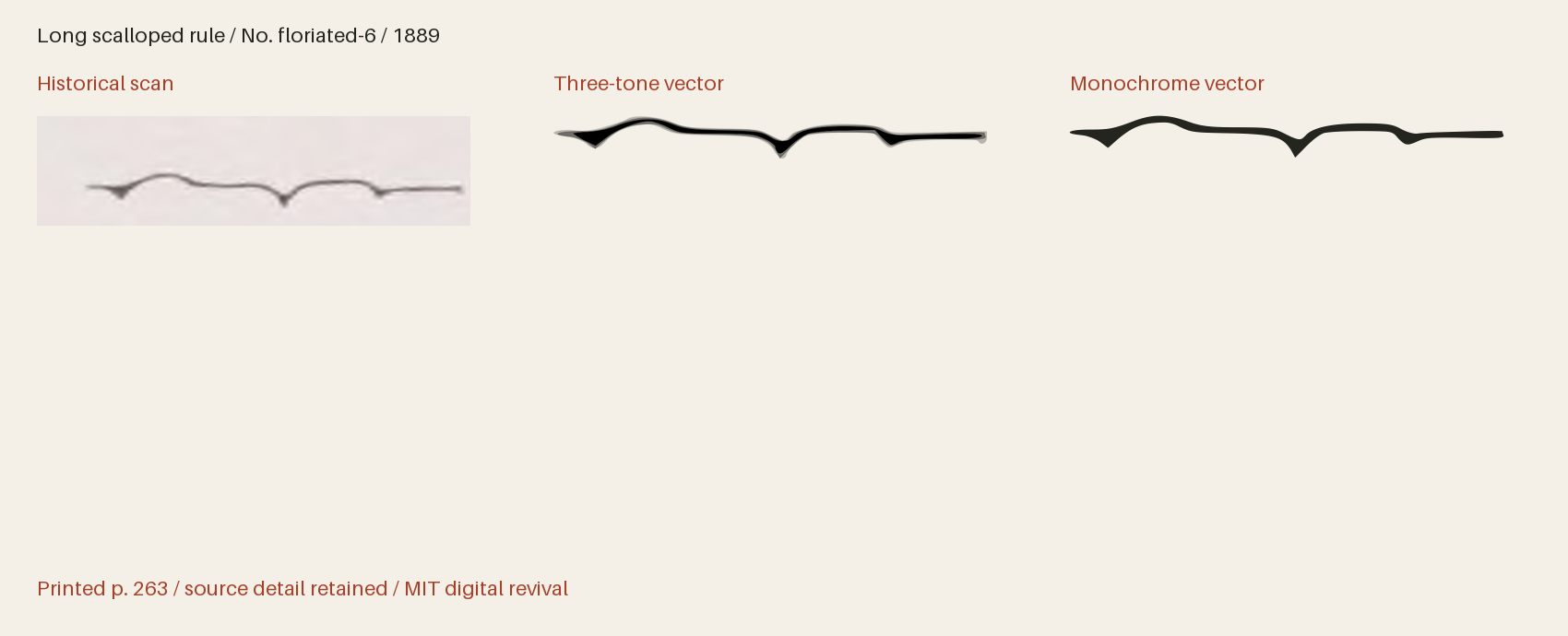 Historical scan beside the three-tone and monochrome vector revivals