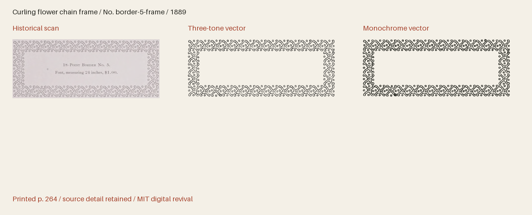 Historical scan beside the three-tone and monochrome vector revivals