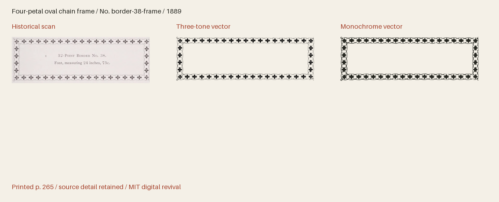 Historical scan beside the three-tone and monochrome vector revivals