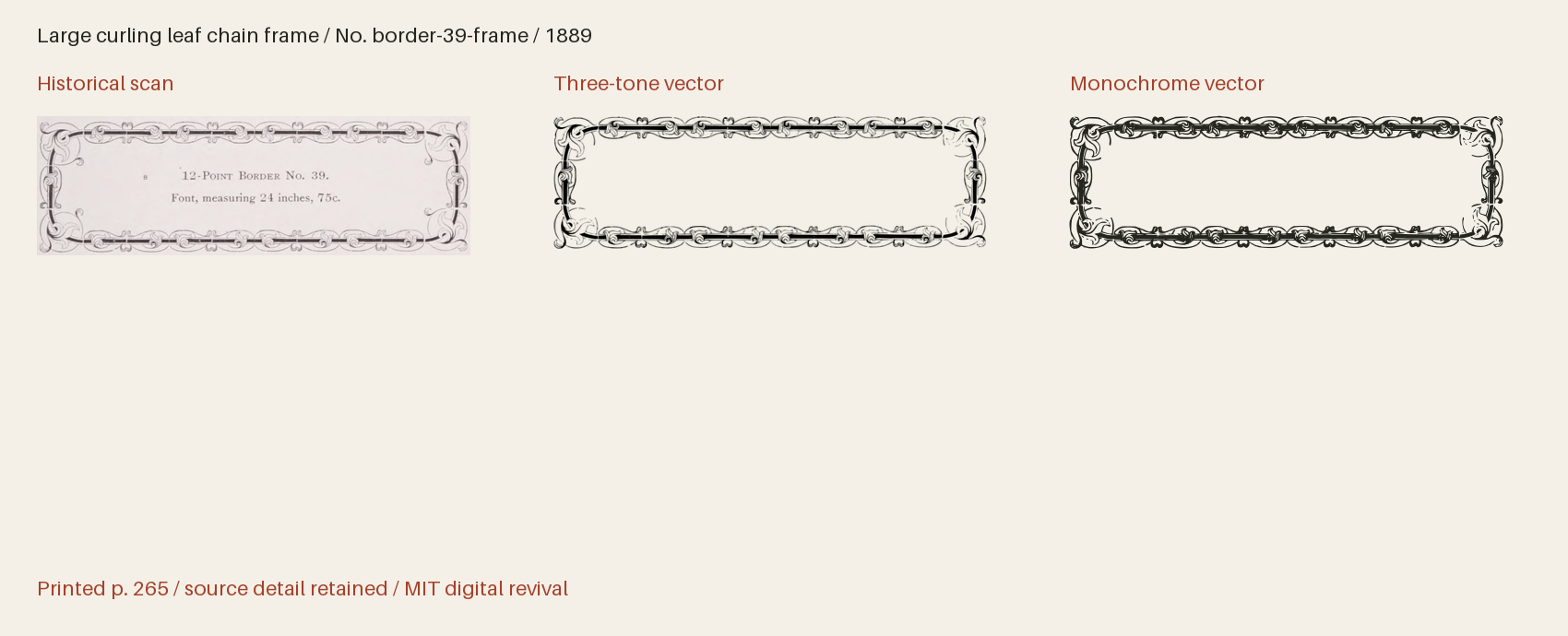 Historical scan beside the three-tone and monochrome vector revivals