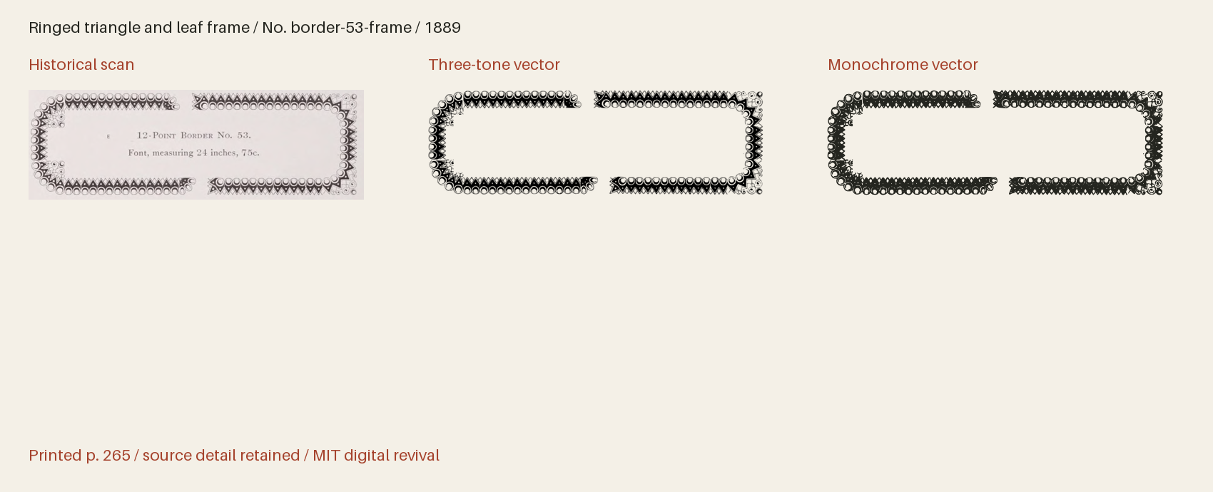 Historical scan beside the three-tone and monochrome vector revivals