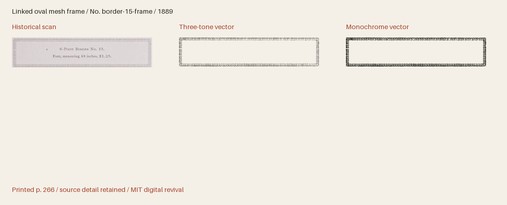 Historical scan beside the three-tone and monochrome vector revivals