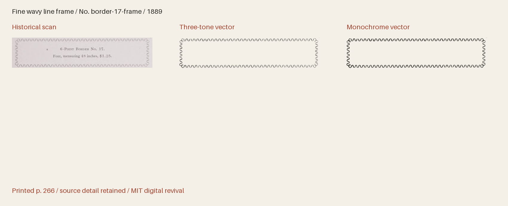 Historical scan beside the three-tone and monochrome vector revivals