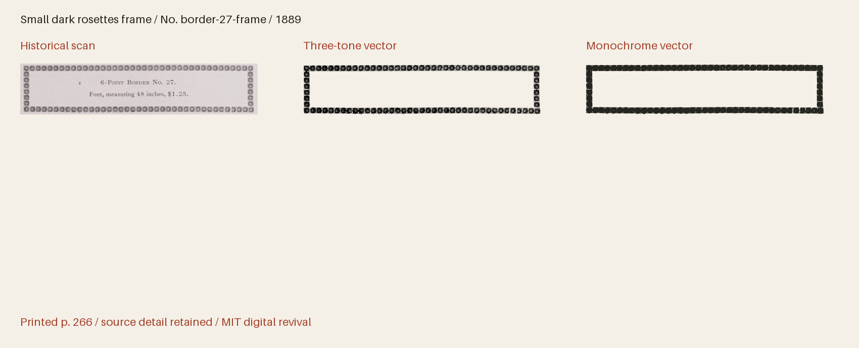 Historical scan beside the three-tone and monochrome vector revivals