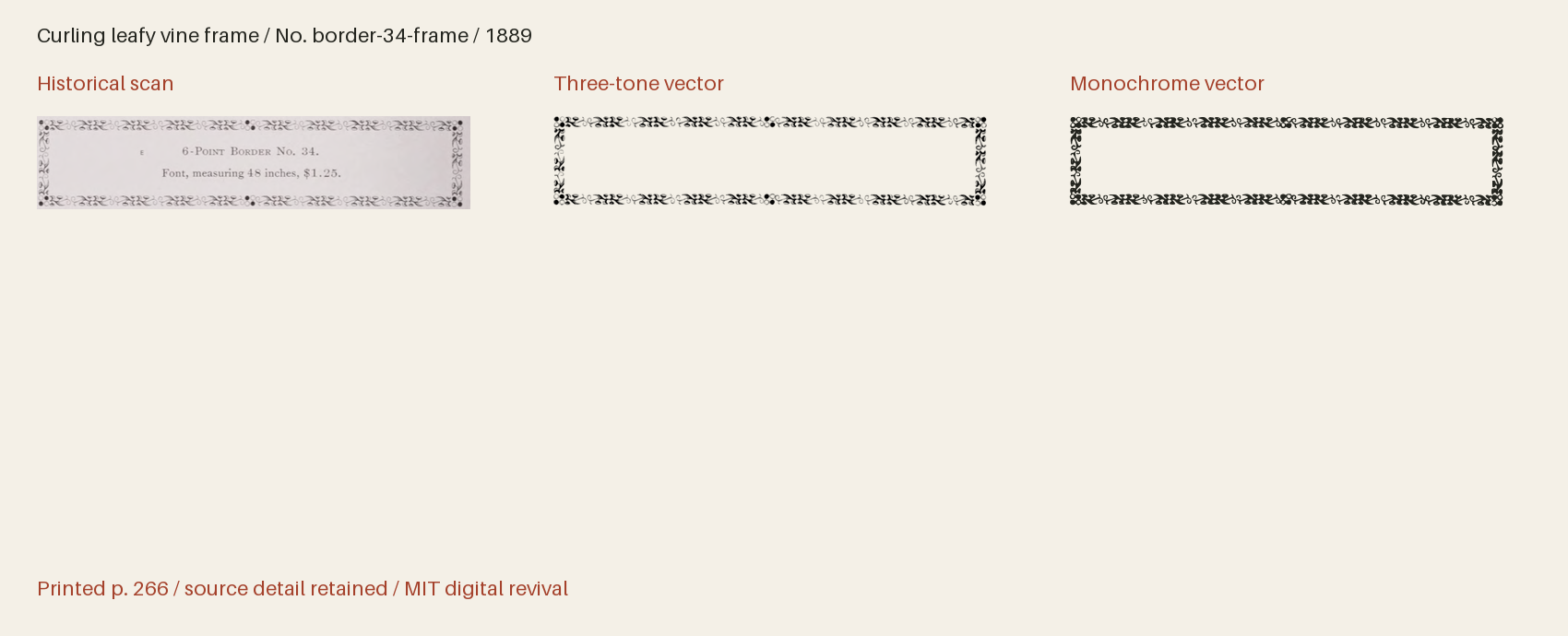 Historical scan beside the three-tone and monochrome vector revivals