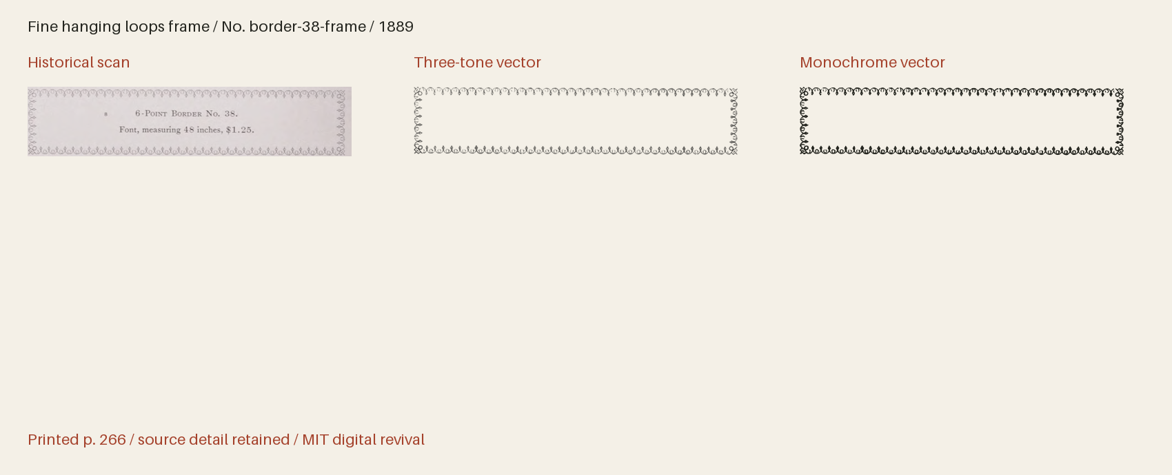 Historical scan beside the three-tone and monochrome vector revivals