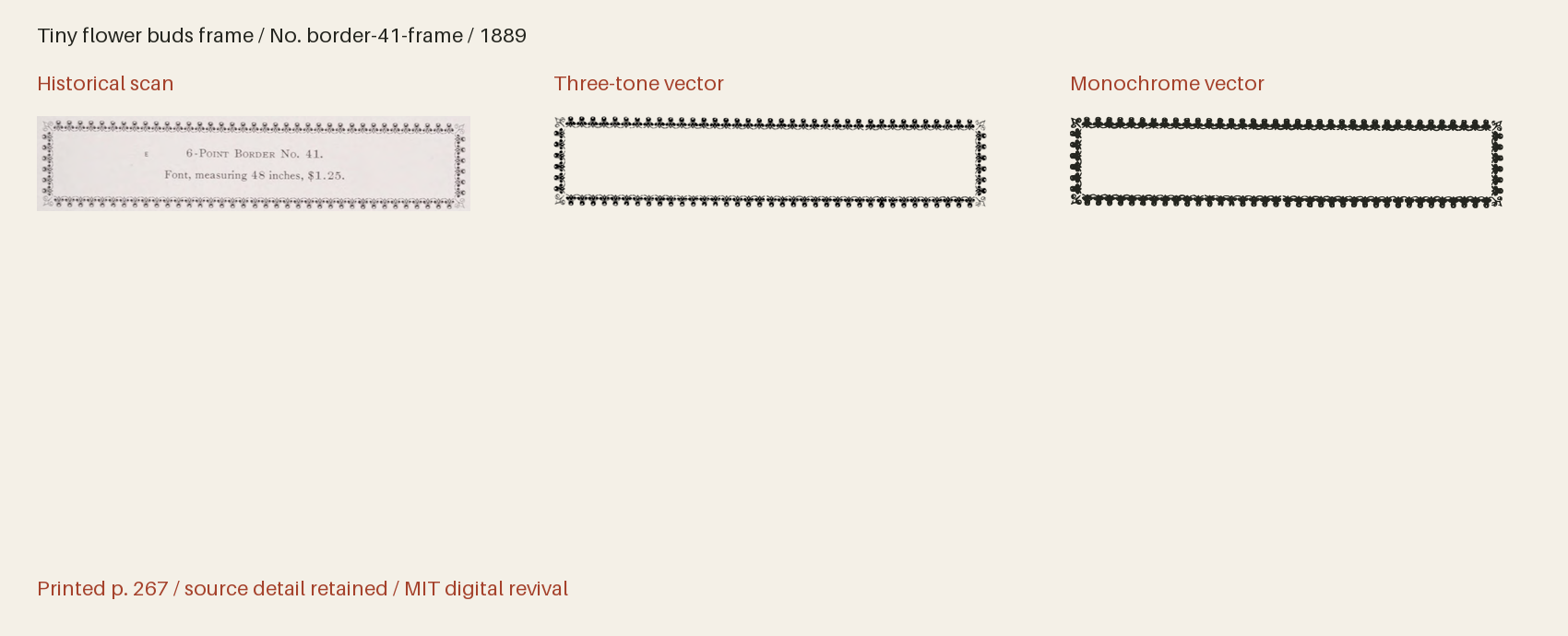 Historical scan beside the three-tone and monochrome vector revivals