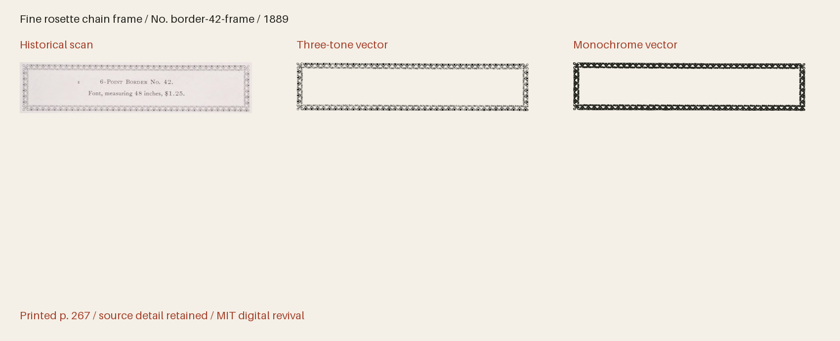 Historical scan beside the three-tone and monochrome vector revivals
