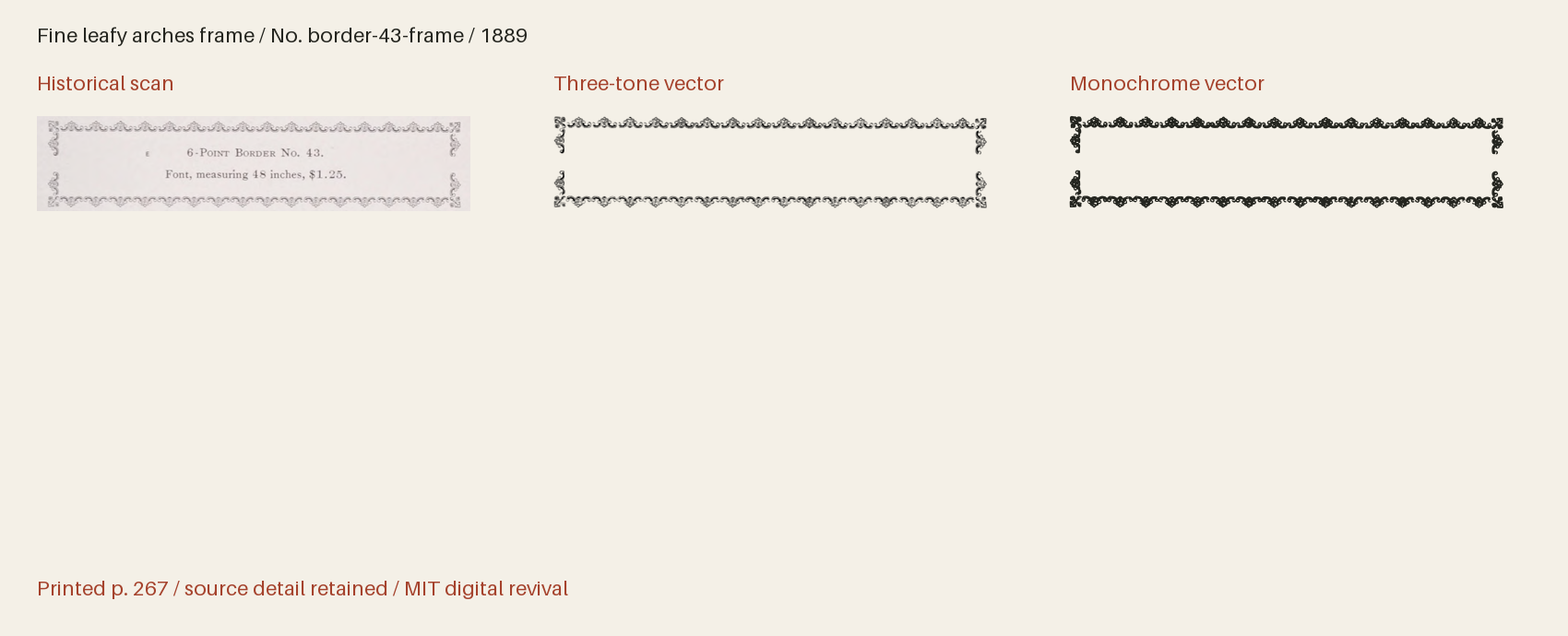 Historical scan beside the three-tone and monochrome vector revivals