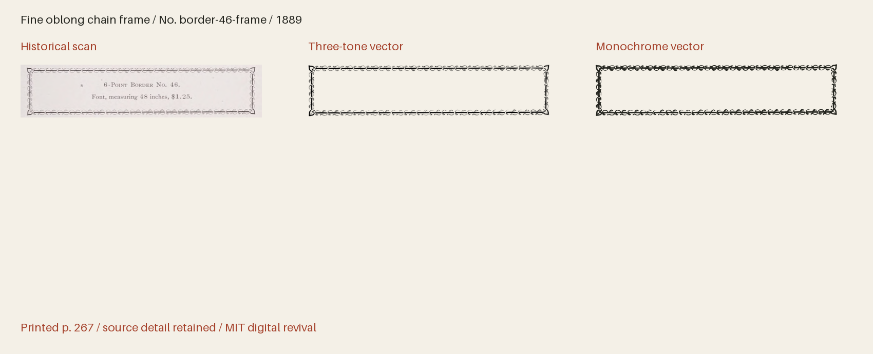 Historical scan beside the three-tone and monochrome vector revivals
