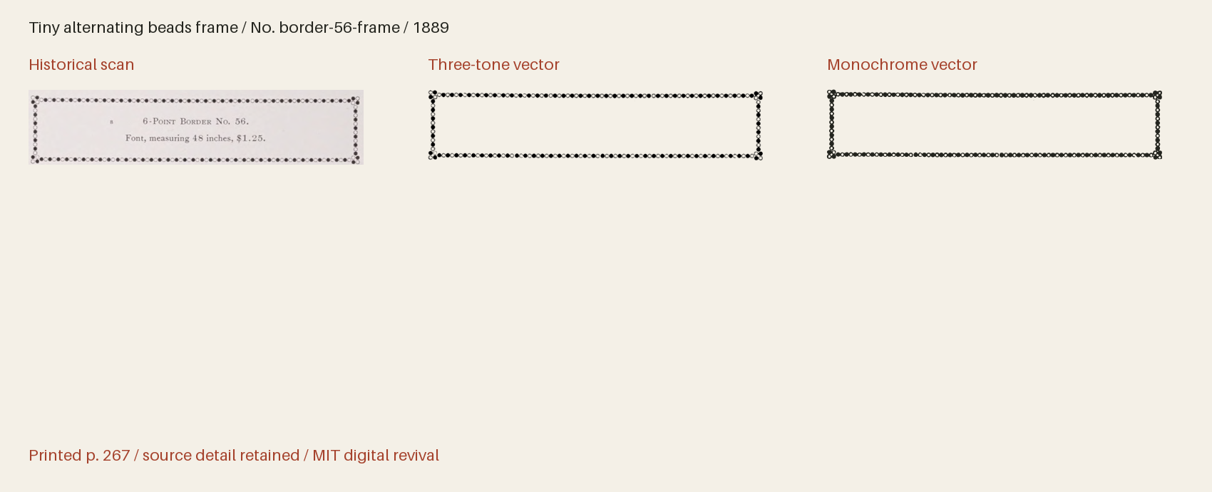 Historical scan beside the three-tone and monochrome vector revivals