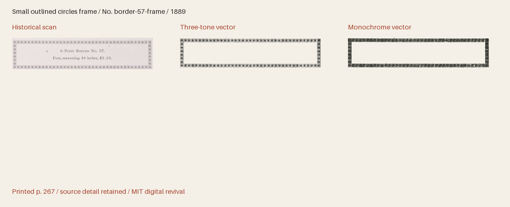 Historical scan beside the three-tone and monochrome vector revivals