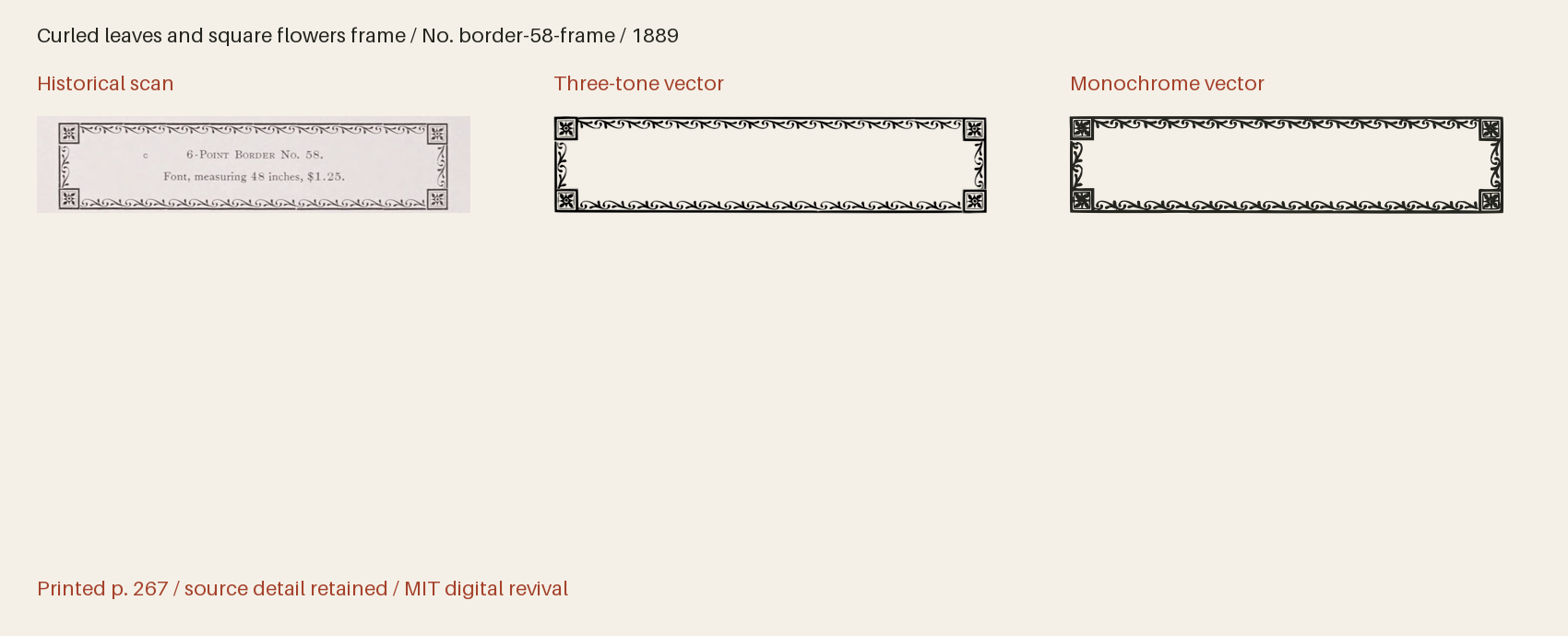 Historical scan beside the three-tone and monochrome vector revivals