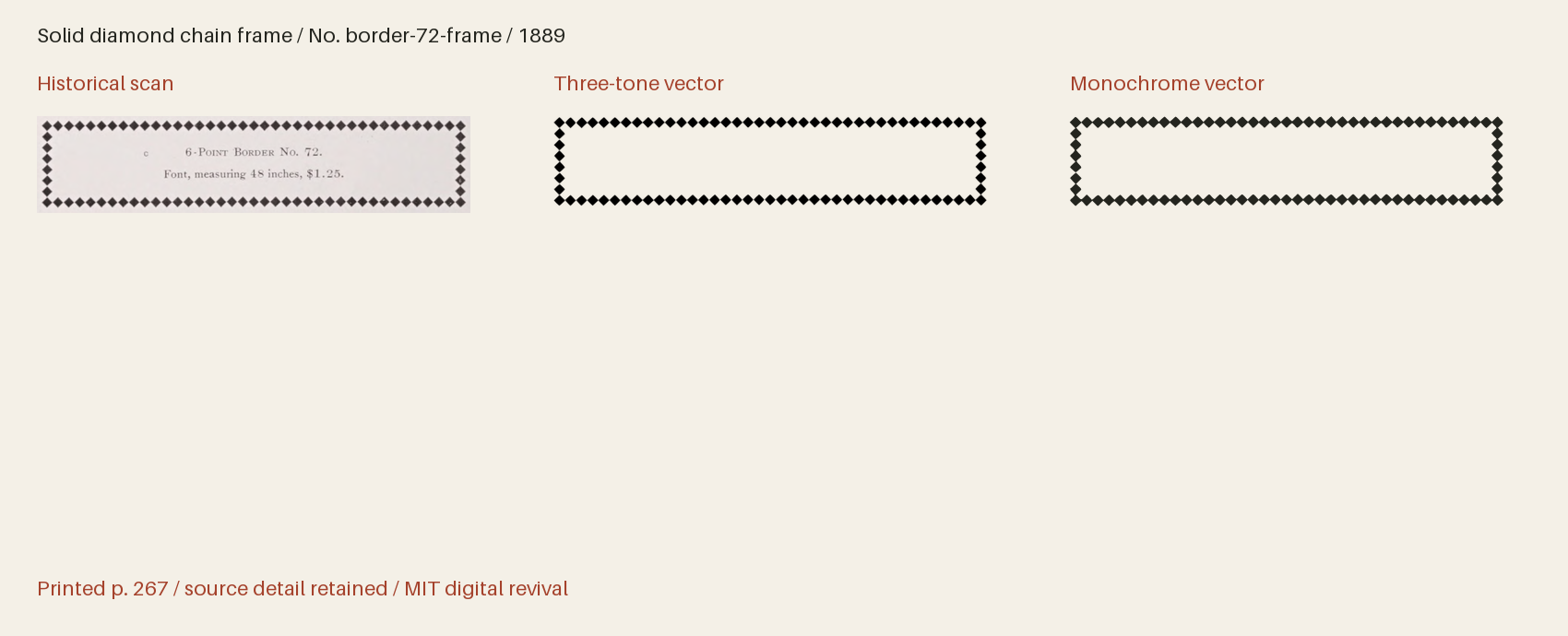 Historical scan beside the three-tone and monochrome vector revivals