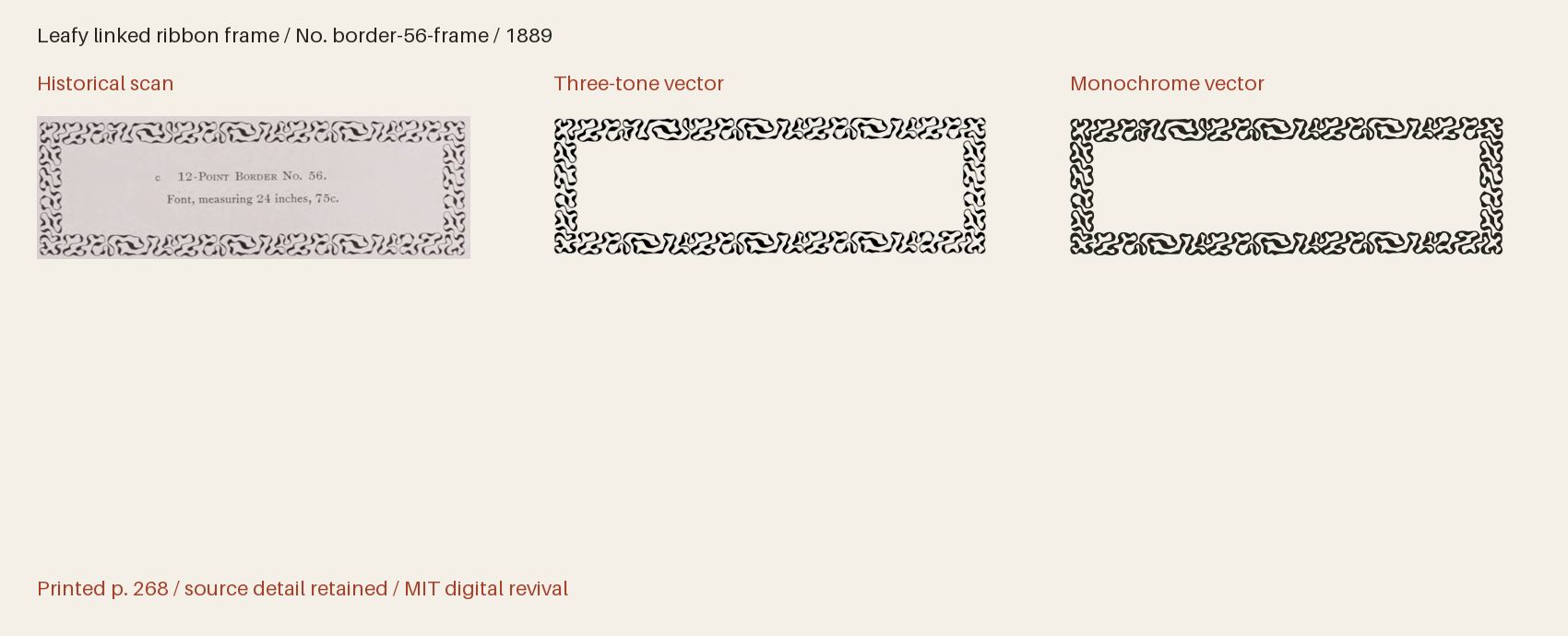 Historical scan beside the three-tone and monochrome vector revivals